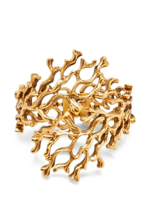 Oscar de la Renta Pre-Owned coral branch bracelet - Gold