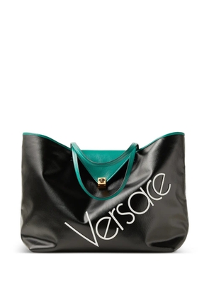 Versace Severine large coated canvas tote - Black