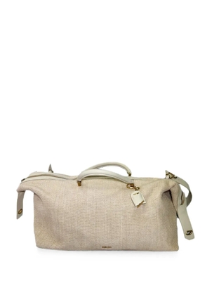 Cult Gaia Adah raffia weekender bag - Neutrals