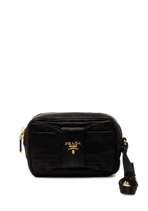 Prada Pre-Owned 2013-2026 Raso Fiocco Bow pouch - Black