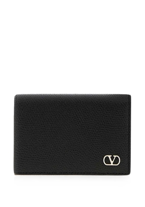 Valentino Garavani VLogo grain-leather wallet - Black