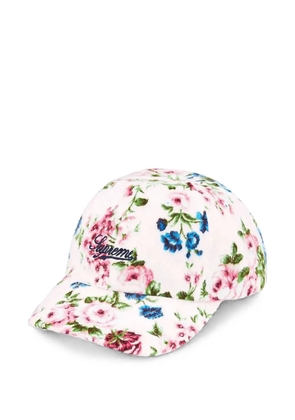 Supreme floral-print cap - White