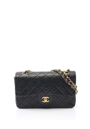 CHANEL Pre-Owned 1986-1988 Medium Classic Lambskin Double Flap shoulder bag - Black