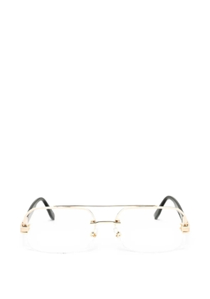 Marc Jacobs Eyewear semi-rimless pilot-frame glasses - Gold