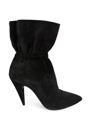 Saint Laurent Pre-Owned Étienne elastic ankle boots - Black