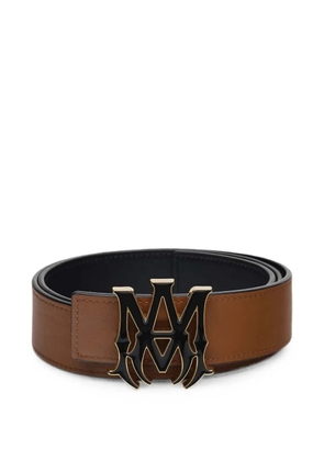 AMIRI MA logo-plaque leather belt - Brown