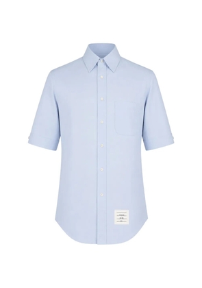Thom Browne RWB grosgrain short-sleeve shirt - Blue