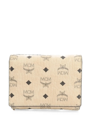 MCM Pre-Owned monogram-print wallet - Neutrals