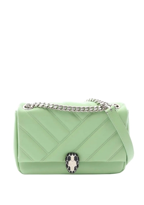 Bvlgari Pre-Owned 2020-2025 Leather Serpenti Cabochon Chain crossbody bag - Green