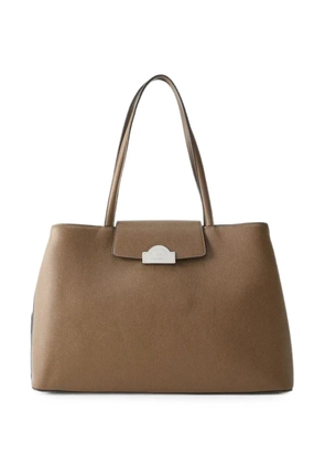 Karl Lagerfeld Rue St-Guillaume magnetic-fastening tote bag - Brown