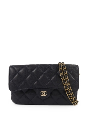 CHANEL Pre-Owned CC quilted shoulder bag - Blue