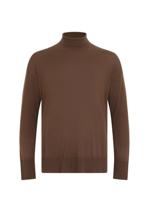 'S Max Mara roll-neck drop-shoulder sweater - Brown