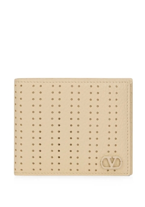Valentino Garavani perforated wallet - Neutrals
