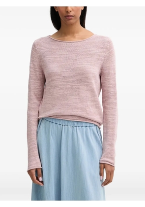 Marc O'Polo boat-neck fine-knit sweater - Pink