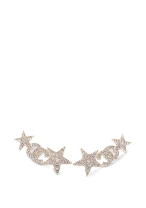 CHANEL Pre-Owned CC star earrings - Gold