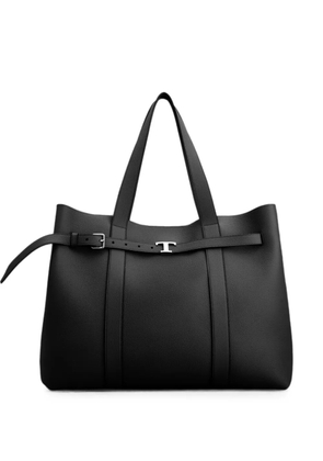 Tod's Tim pebbled leather shoulder bag - Black