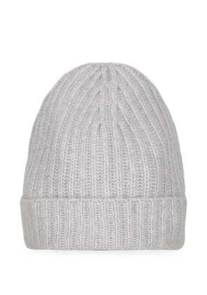Malo ribbed-knit cashmere beanie hat - Grey