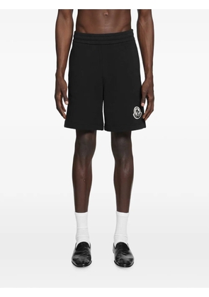 Moncler logo-patch jersey shorts - Black