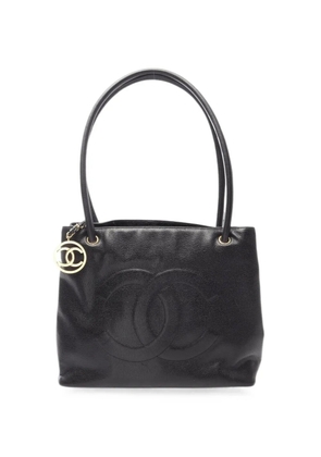 CHANEL Pre-Owned 1989-1991 CC Caviar leather tote bag - Black