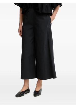 Marc O'Polo cropped wide-leg trousers - Black
