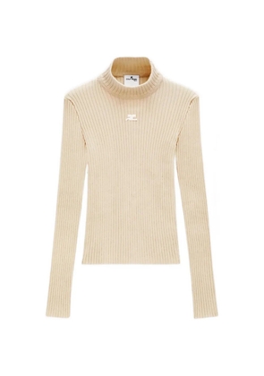 Courrèges Reedition ribbed-knit sweater - Neutrals