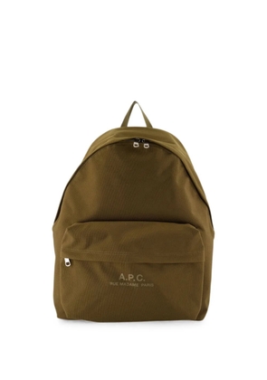 A.P.C. Backstage logo-print backpack - Green