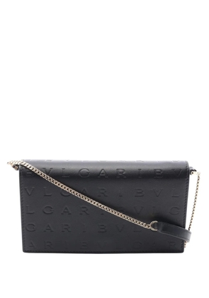 Bvlgari Pre-Owned 2010-2026 Leather Infinitum Wallet on Chain crossbody bag - Black