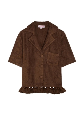 Cap d'Antibes Antonia tassel-trim shirt - Brown