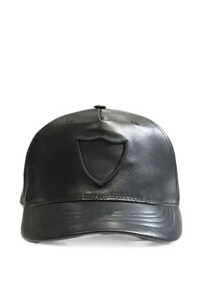 Htc Los Angeles logo-embroidered leather baseball cap - Black