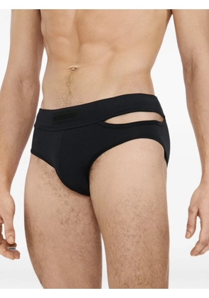 LGN LOUIS GABRIEL NOUCHI asymmetric cut-out swim briefs - Black