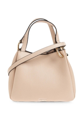 Furla Nuvola pebbled-leather tote bag - Neutrals