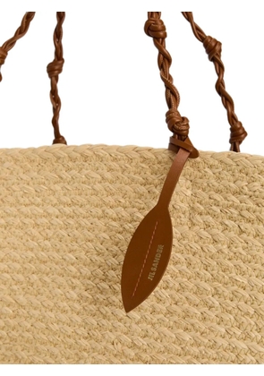 Jil Sander large Tangle woven tote bag - Neutrals