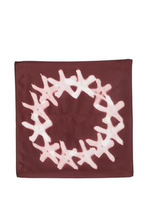Études Studio Europa spray-effect cotton bandana - Red