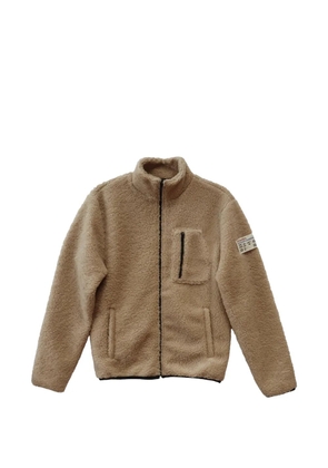 Htc Los Angeles zip-up teddy down jacket - Neutrals