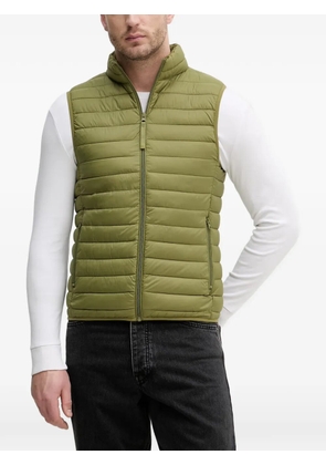 Benetton quilted high-neck gilet - Green
