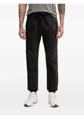 Alpha Industries acid-wash drawstring track pants - Black