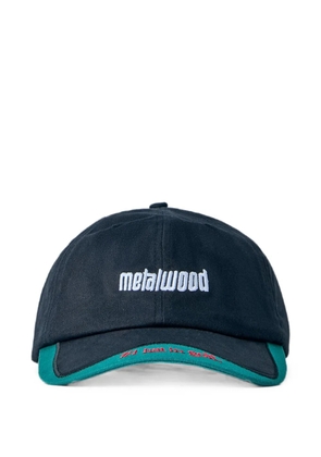 Metalwood Studio logo-embroidered contrast-trim cap - Black