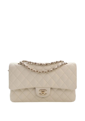 CHANEL Pre-Owned 2021-2026 Medium Classic Caviar Double Flap shoulder bag - White
