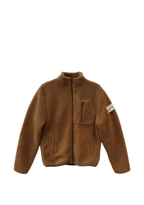 Htc Los Angeles zip-up Teddy jacket - Brown