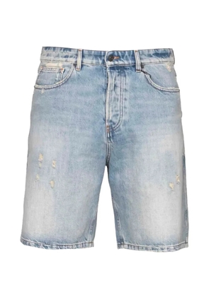 AMARANTO distressed denim shorts - Blue