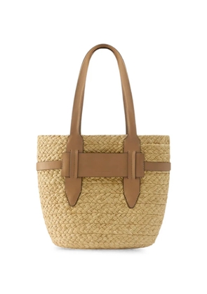 Helen Kaminski woven leather-trim tote bag - Neutrals