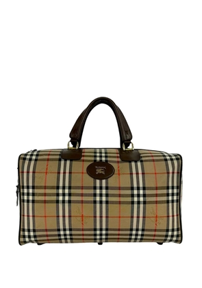 Burberry Pre-Owned 20th Century Haymarket Check Canvas travel bag - Neutrals