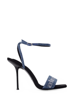 Alexander Wang Julie Billboard crystal-embellished sandals - Blue