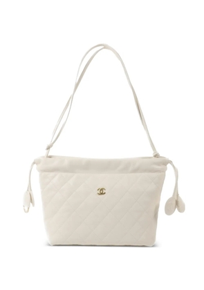 CHANEL Pre-Owned quilted CC shoulder bag - White