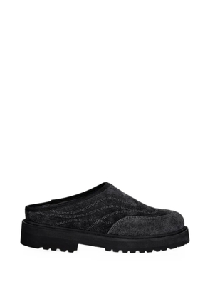 Diemme contrast-stitch slip-on mules - Grey