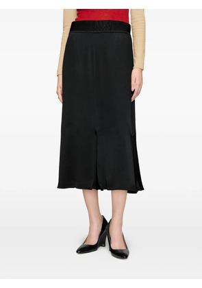 Maison Margiela satin-finish Four Stitches skirt - Black