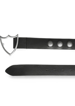 Htc Los Angeles shield-buckle studded belt - Black