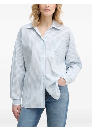 Benetton striped drop-shoulder shirt - Blue