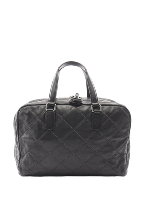 CHANEL Pre-Owned 2011 Quilted Lambskin Bowling Bag handbag - Black