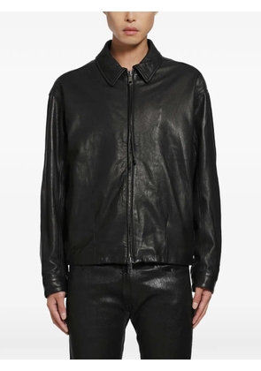 Giorgio Brato zip-up leather jacket - Black